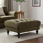 Dusklia - Hebden Pouffe - Olive Green