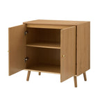 Dusklia - Heidi Oak 2 Door Sideboard - Light Wood