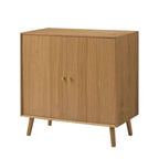 Dusklia - Heidi Oak 2 Door Sideboard - Light Wood
