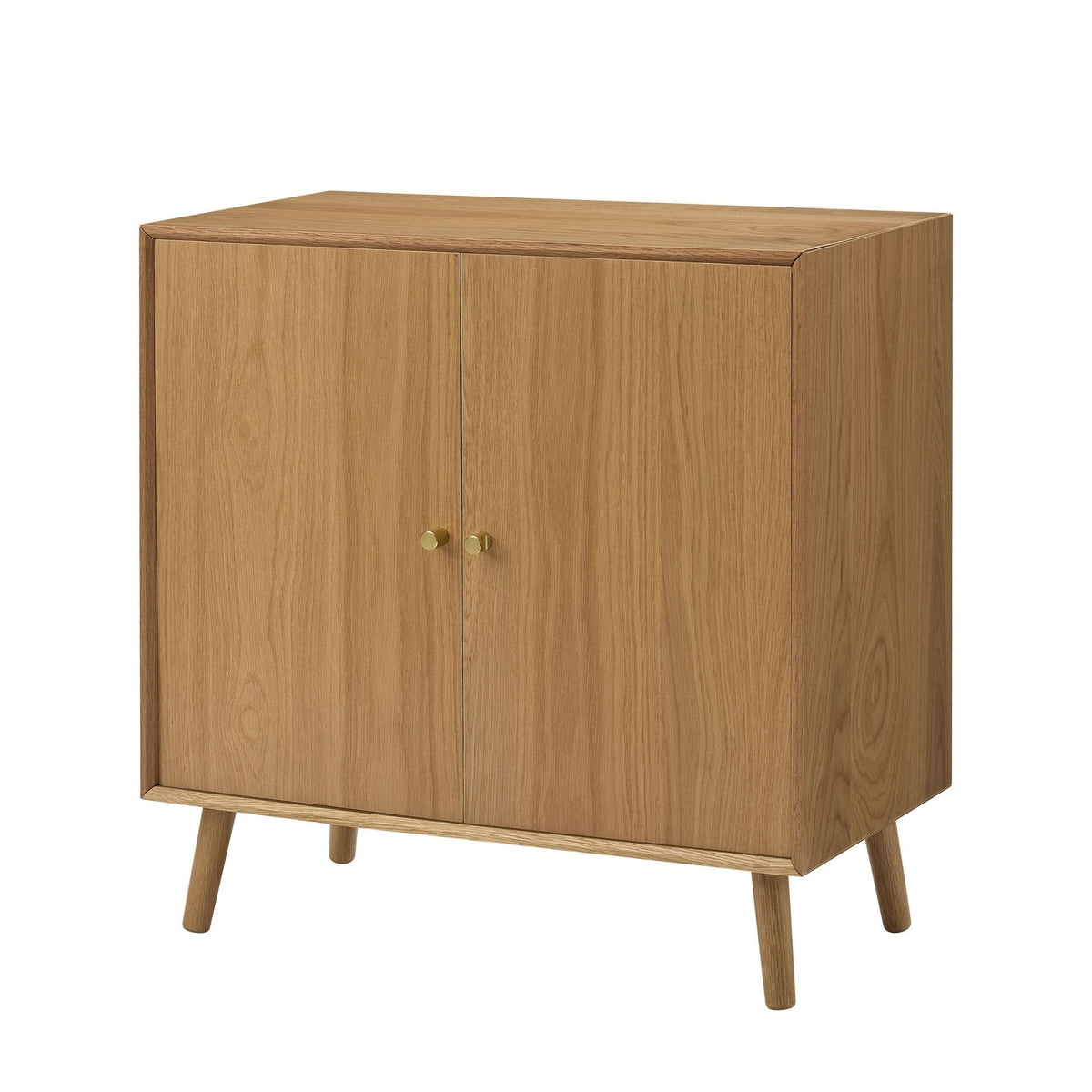 Dusklia - Heidi Oak 2 Door Sideboard - Light Wood