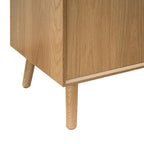 Dusklia - Heidi Oak 2 Door Sideboard - Light Wood