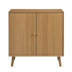 Dusklia - Heidi Oak 2 Door Sideboard - Light Wood