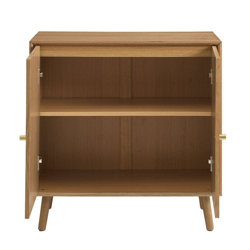 Dusklia - Heidi Oak 2 Door Sideboard - Light Wood