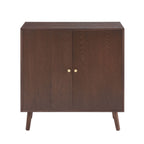 Dusklia - Heidi Oak 2 Door Sideboard - Walnut