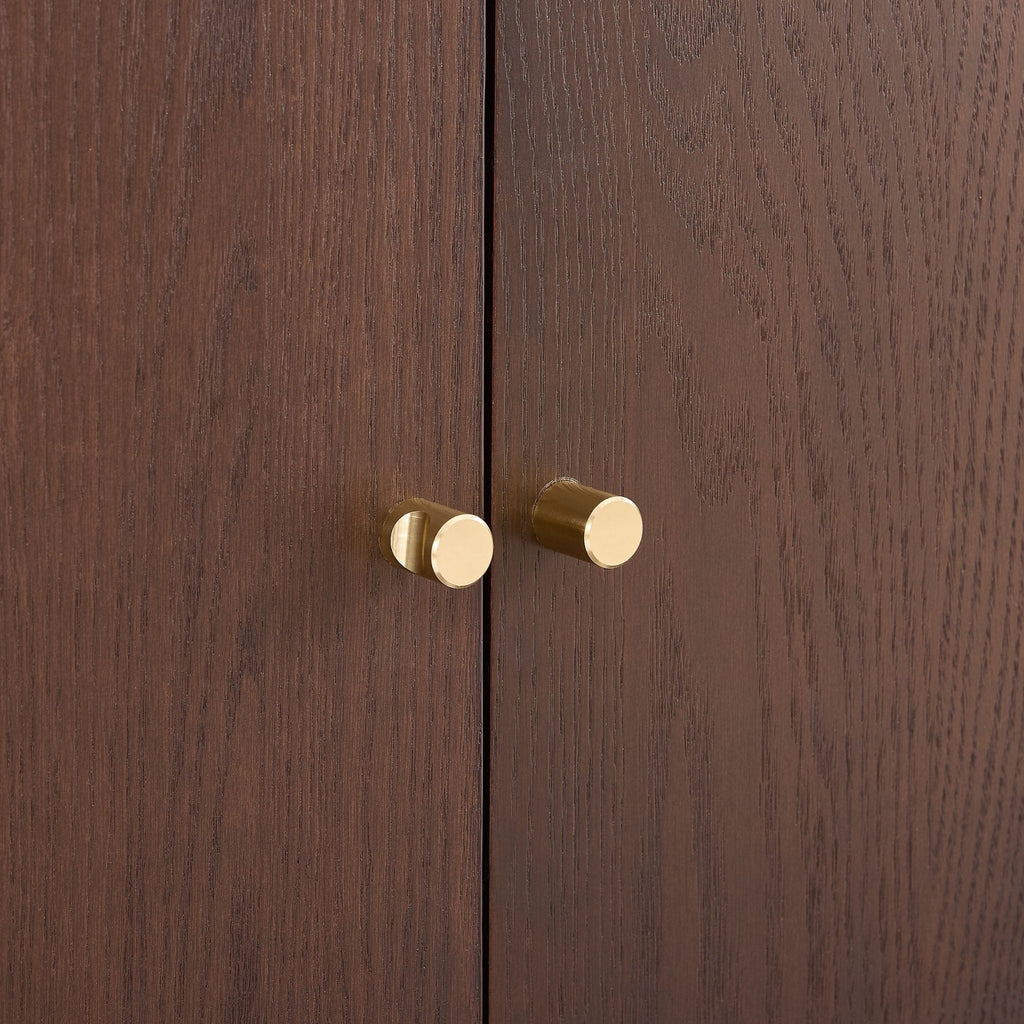 Dusklia - Heidi Oak 2 Door Sideboard - Walnut