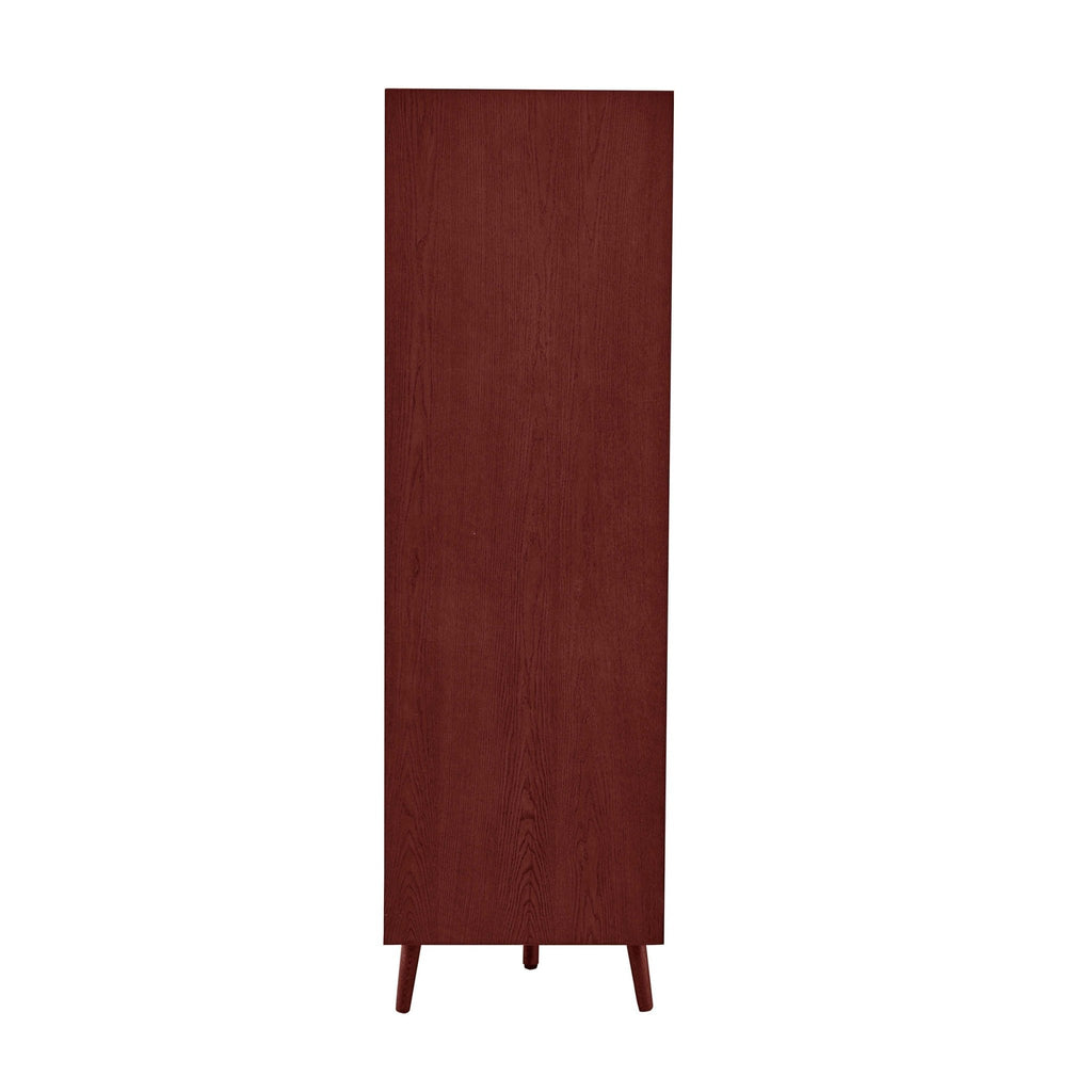 Dusklia - Heidi Oak 2 Door Wardrobe - Cherry Wood