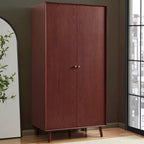 Dusklia - Heidi Oak 2 Door Wardrobe - Cherry Wood
