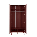 Dusklia - Heidi Oak 2 Door Wardrobe - Cherry Wood