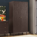 Dusklia - Heidi Oak 2 Door Wardrobe - Walnut