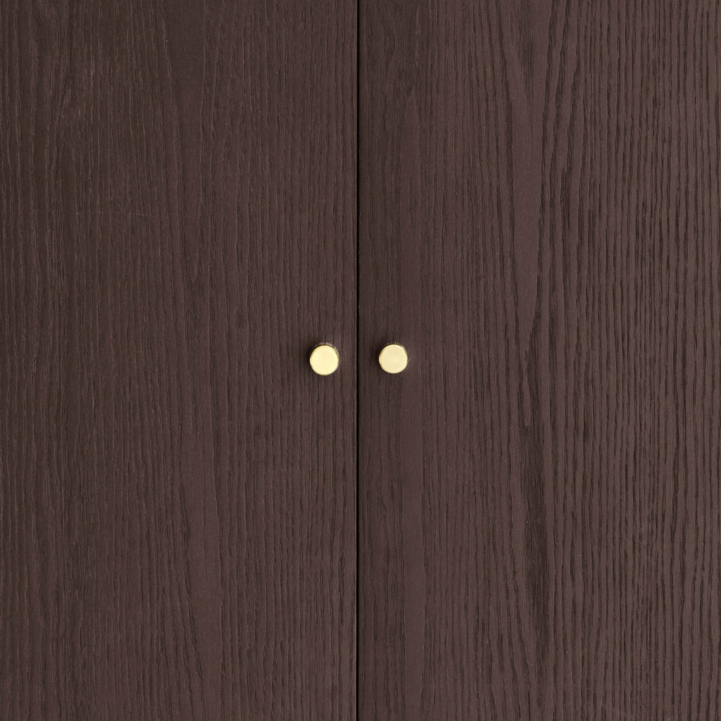 Dusklia - Heidi Oak 2 Door Wardrobe - Walnut