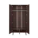 Dusklia - Heidi Oak 2 Door Wardrobe - Walnut