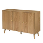 Dusklia - Heidi Oak 3 Door Sideboard - Light Wood