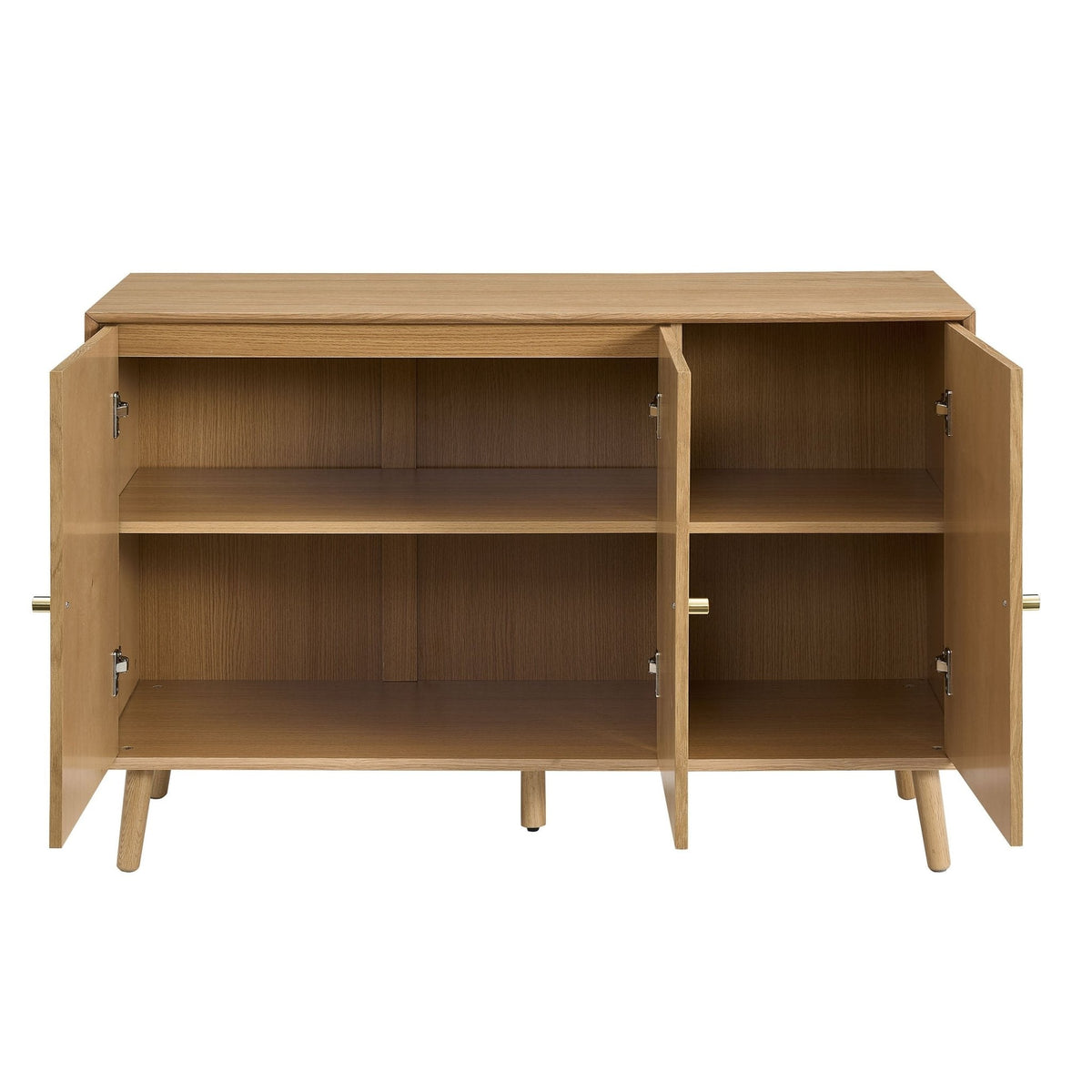 Dusklia - Heidi Oak 3 Door Sideboard - Light Wood