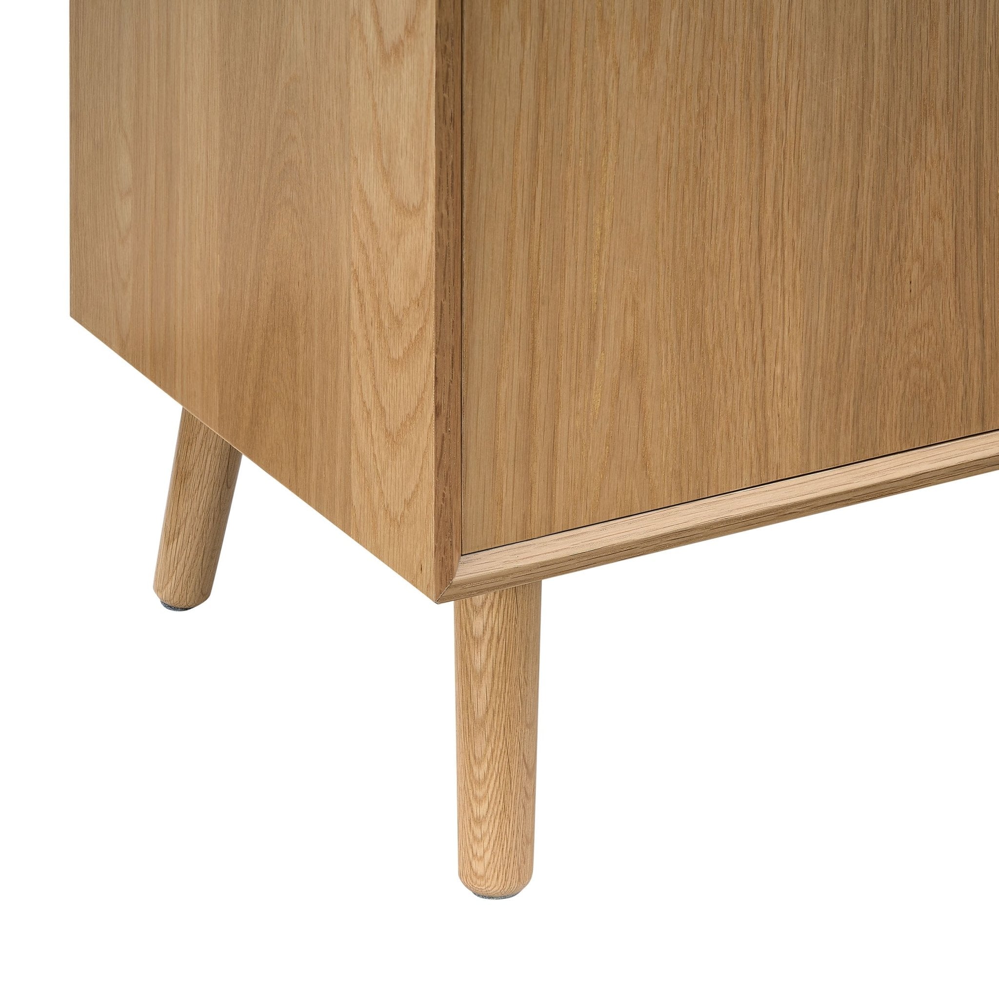 Dusklia - Heidi Oak 3 Door Sideboard - Light Wood