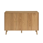 Dusklia - Heidi Oak 3 Door Sideboard - Light Wood