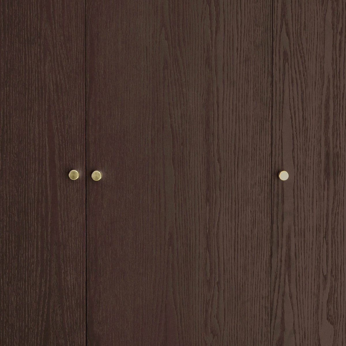 Dusklia - Heidi Oak 3 Door Wardrobe with Drawers - Walnut