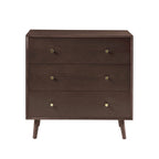 Dusklia - Heidi Oak 3 Drawer Chest - Walnut