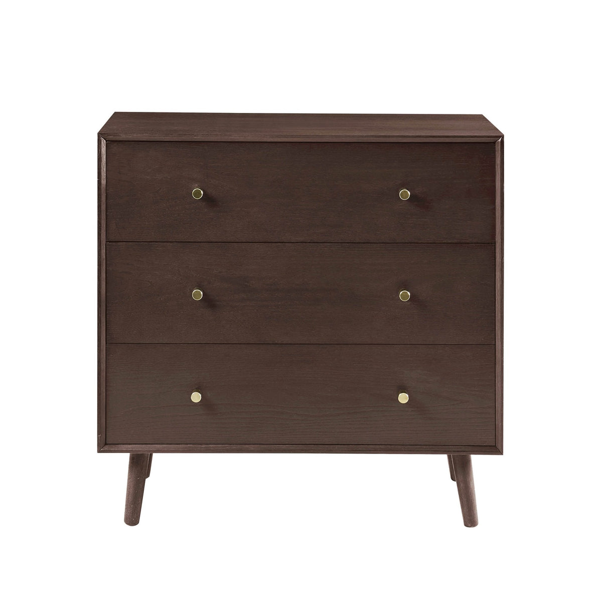 Dusklia - Heidi Oak 3 Drawer Chest - Walnut