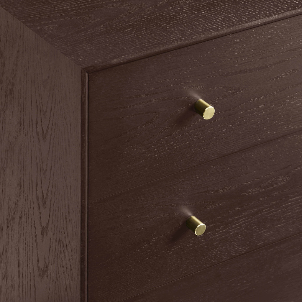 Dusklia - Heidi Oak 3 Drawer Chest - Walnut