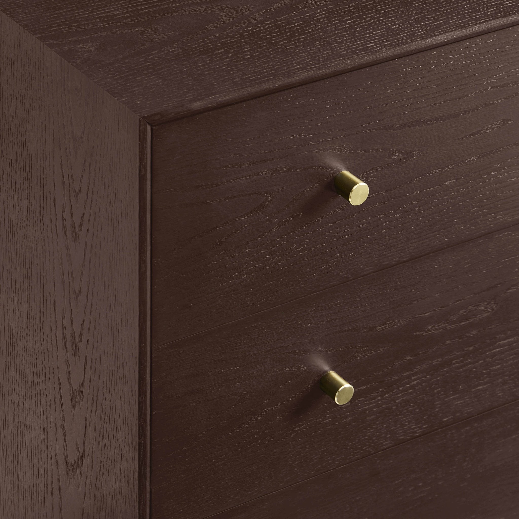 Dusklia - Heidi Oak 3 Drawer Chest - Walnut