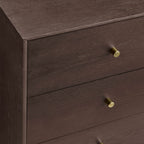 Dusklia - Heidi Oak 6 Drawer Chest - Walnut