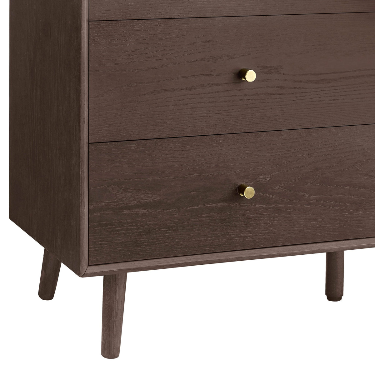 Dusklia - Heidi Oak 6 Drawer Chest - Walnut