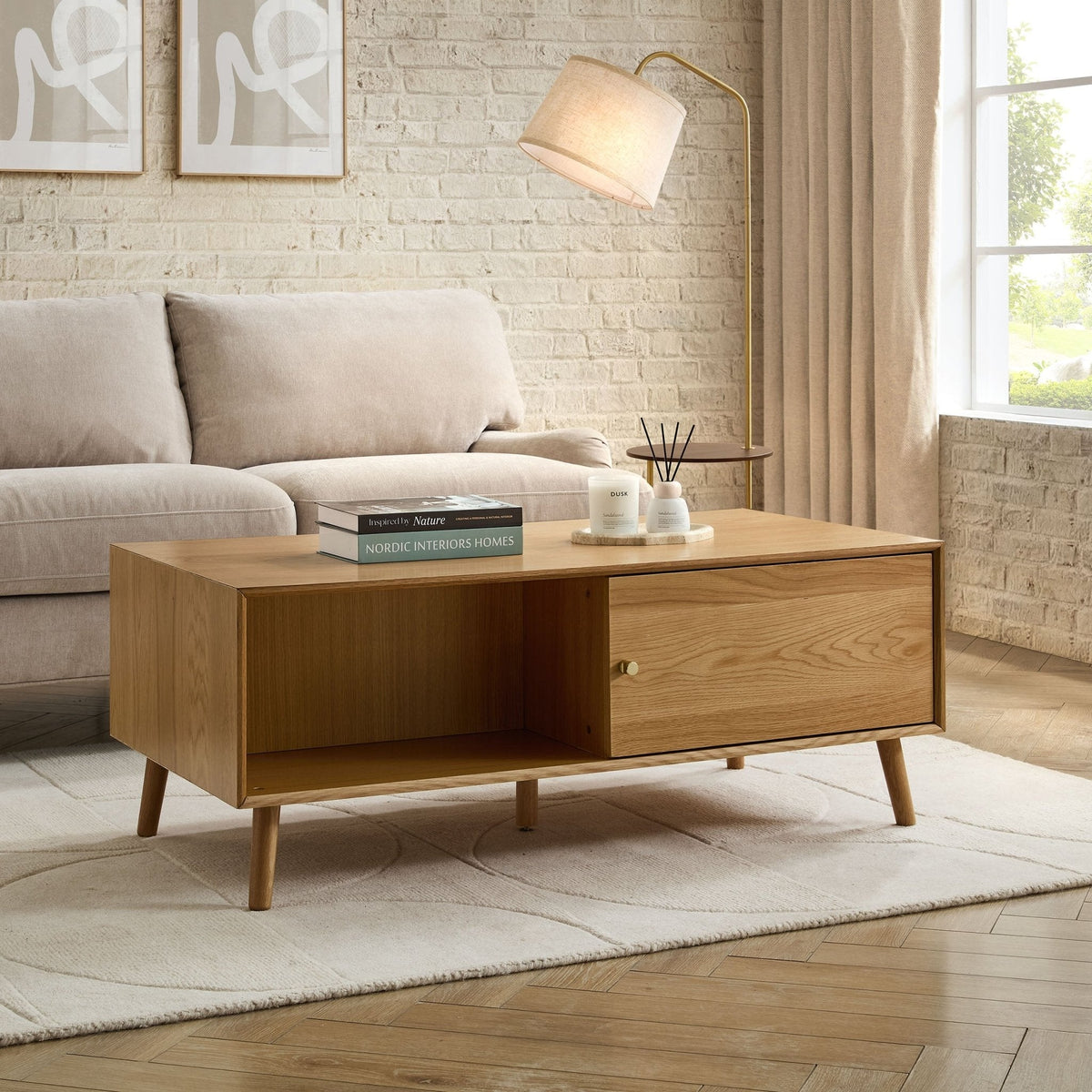 Dusklia - Heidi Oak Coffee Table - Light Wood
