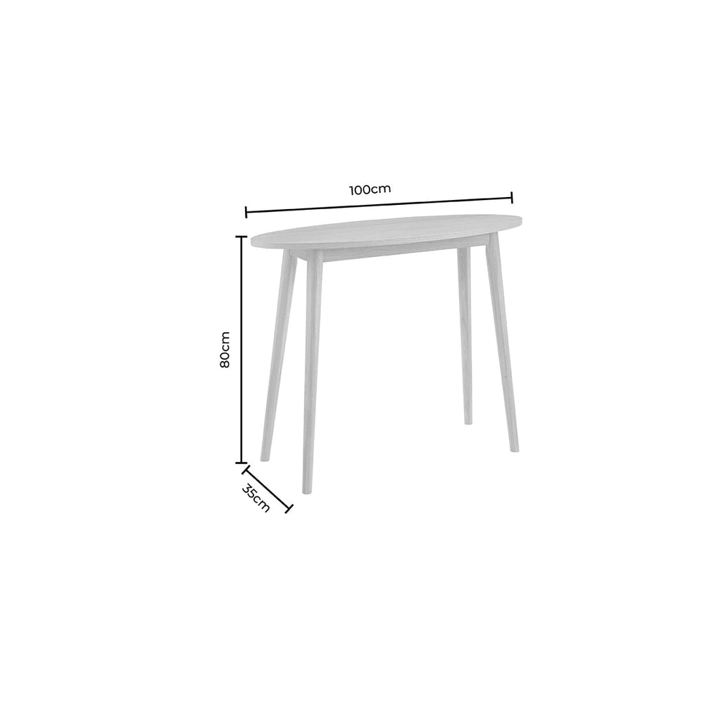 Dusklia - Heidi Oak Console Table - Walnut