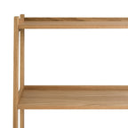 Dusklia - Heidi Oak Display Cabinet - Light Wood