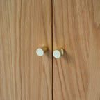 Dusklia - Heidi Oak Display Cabinet - Light Wood