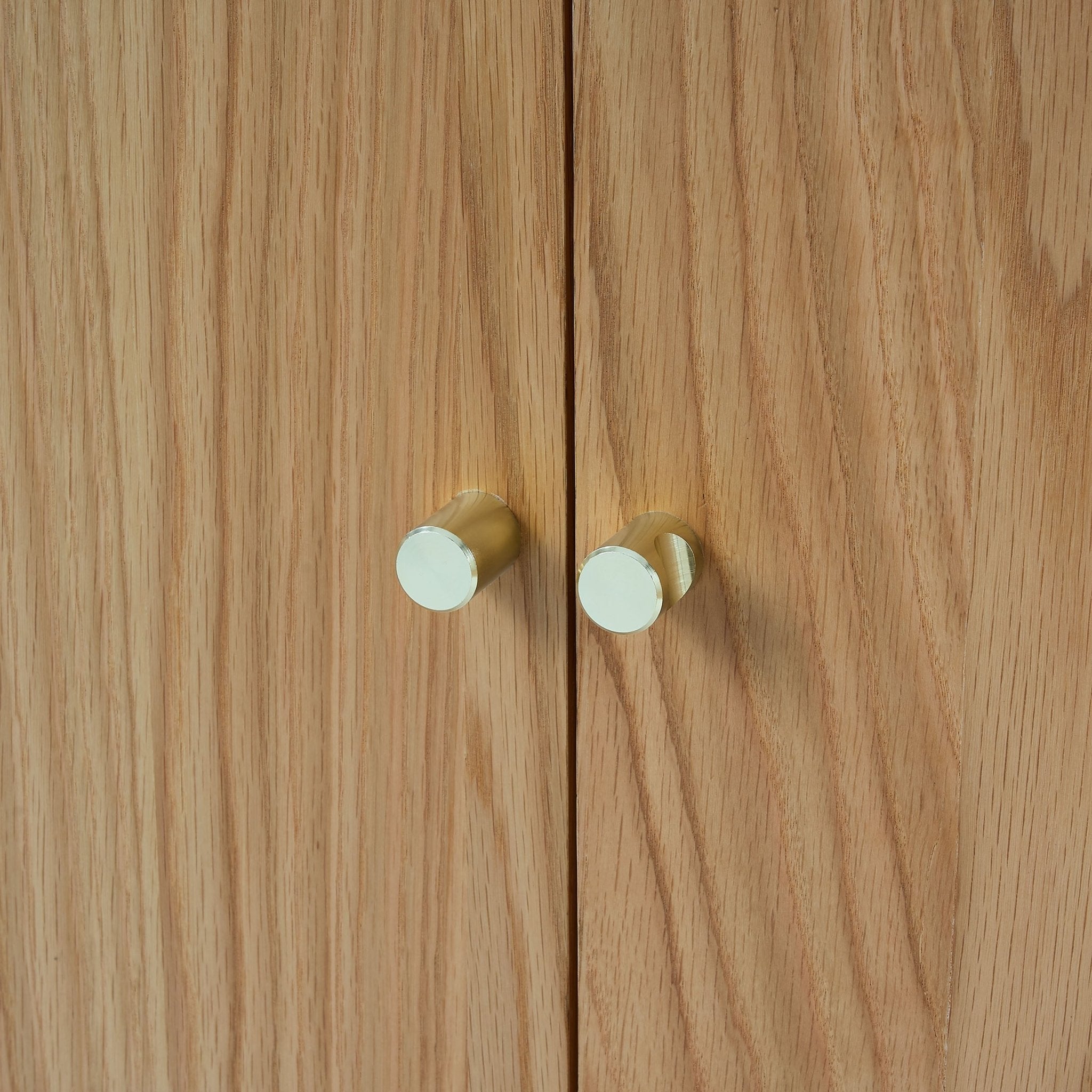 Dusklia - Heidi Oak Display Cabinet - Light Wood
