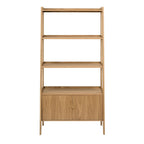 Dusklia - Heidi Oak Display Cabinet - Light Wood