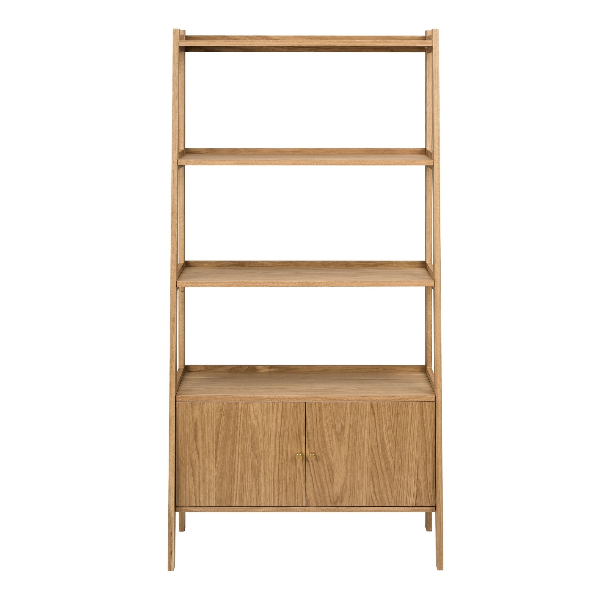 Dusklia - Heidi Oak Display Cabinet - Light Wood