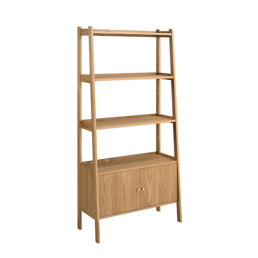 Dusklia - Heidi Oak Display Cabinet - Light Wood