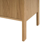 Dusklia - Heidi Oak Display Cabinet - Light Wood