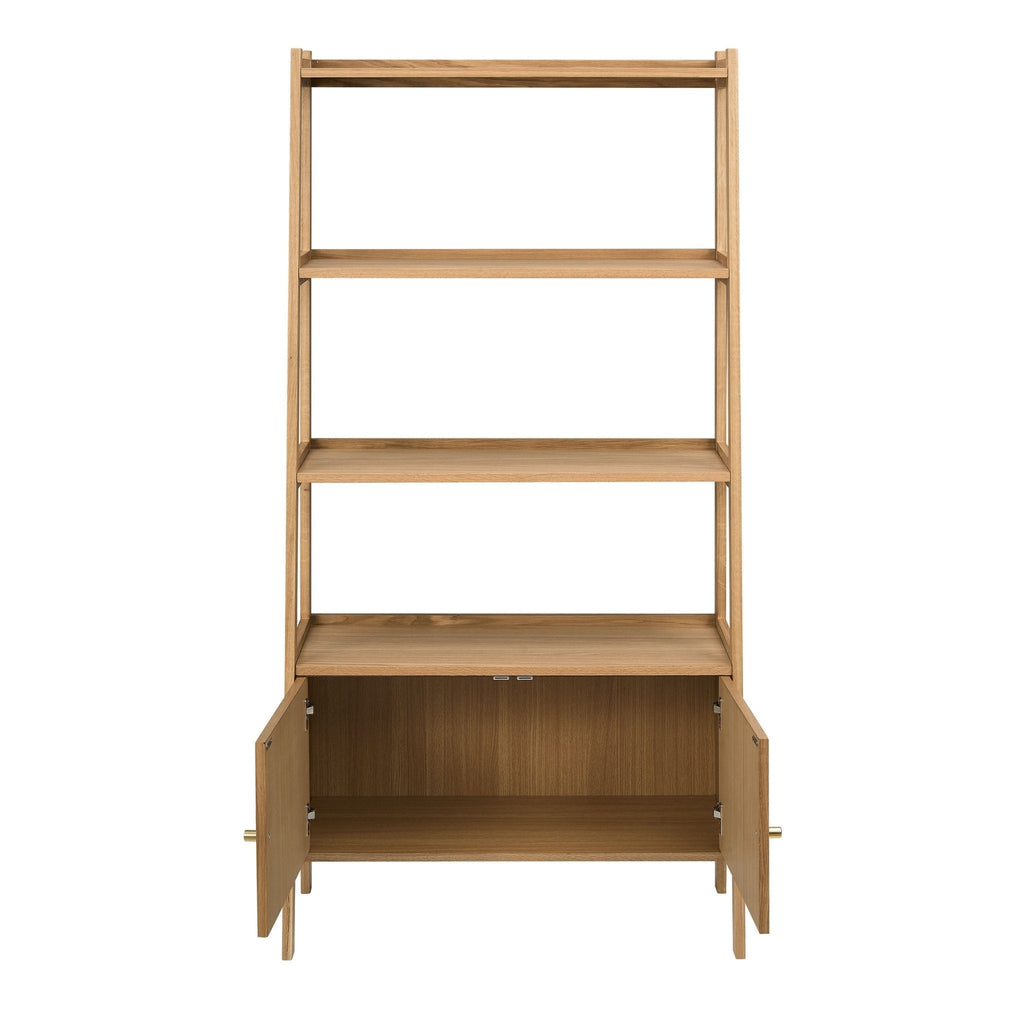 Dusklia - Heidi Oak Display Cabinet - Light Wood
