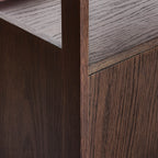Dusklia - Heidi Oak Display Cabinet - Walnut