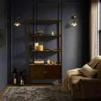 Dusklia - Heidi Oak Display Cabinet - Walnut