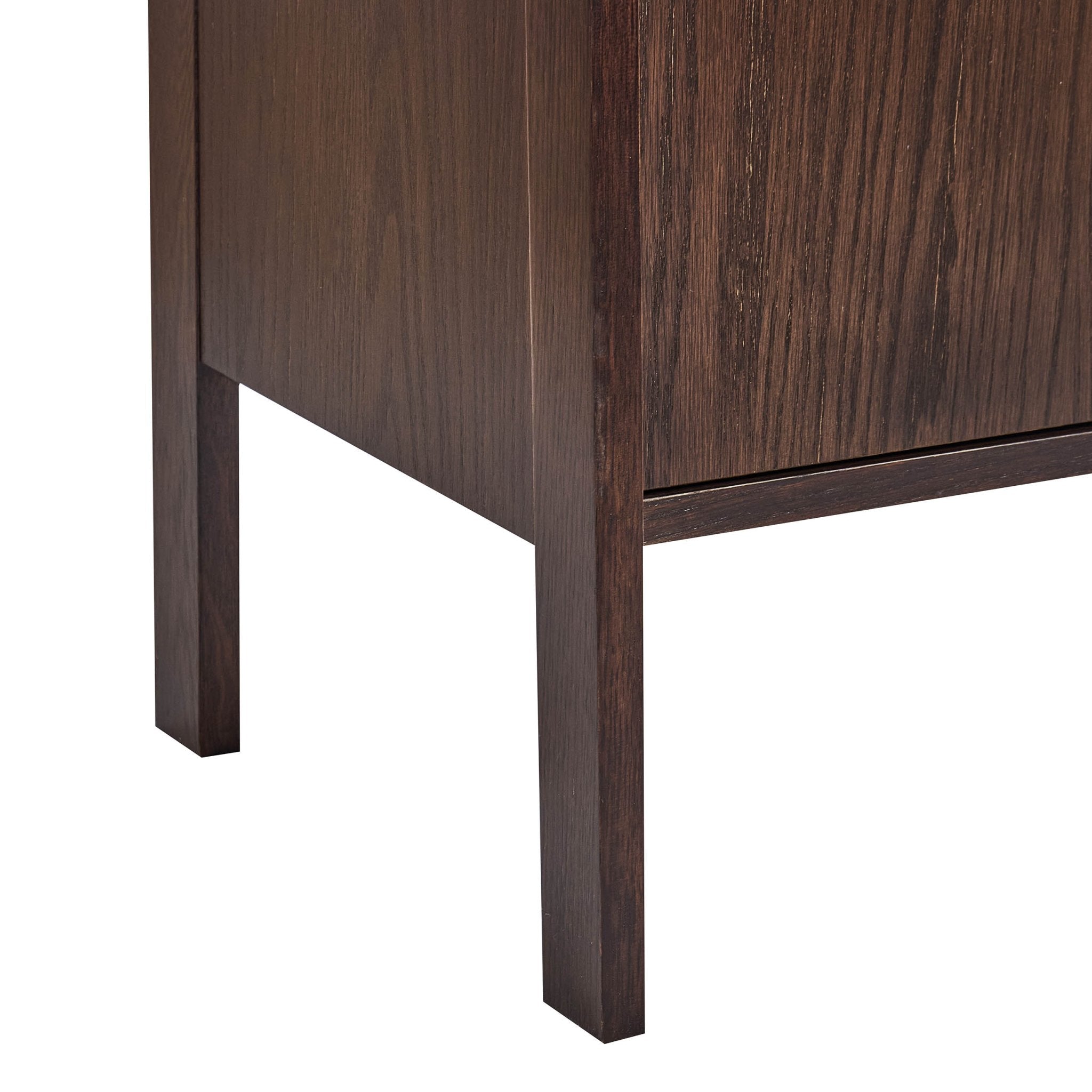 Dusklia - Heidi Oak Display Cabinet - Walnut