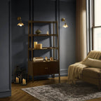 Dusklia - Heidi Oak Display Cabinet - Walnut
