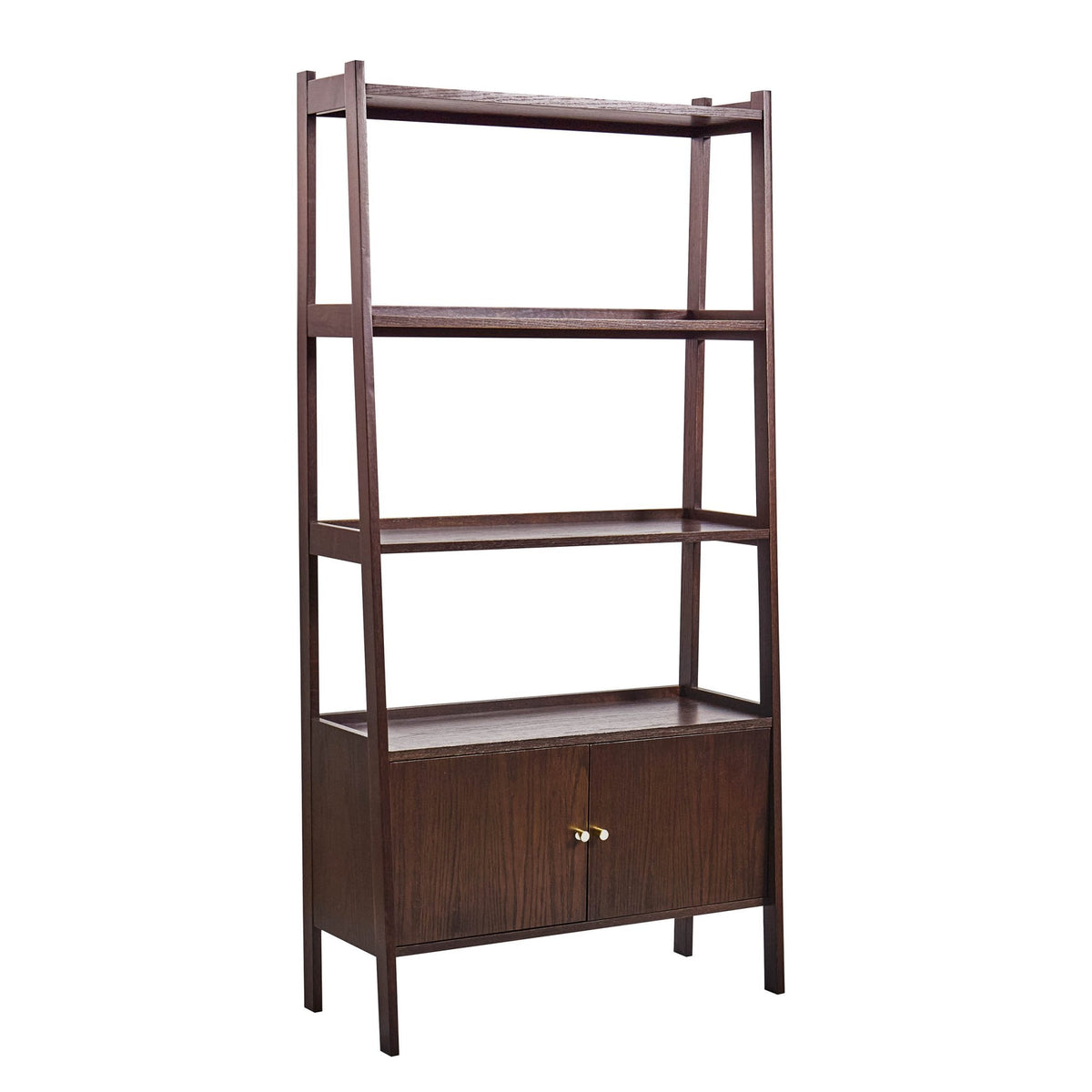 Dusklia - Heidi Oak Display Cabinet - Walnut