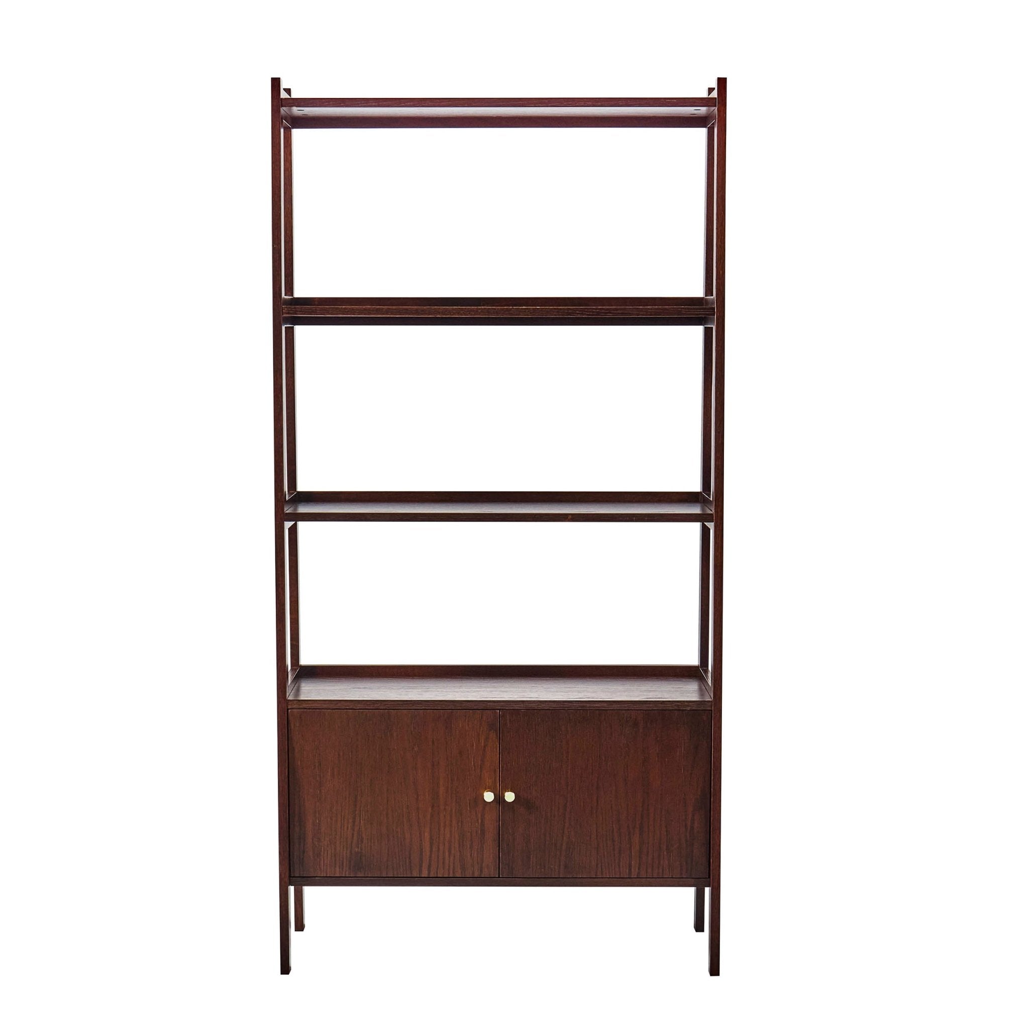 Dusklia - Heidi Oak Display Cabinet - Walnut