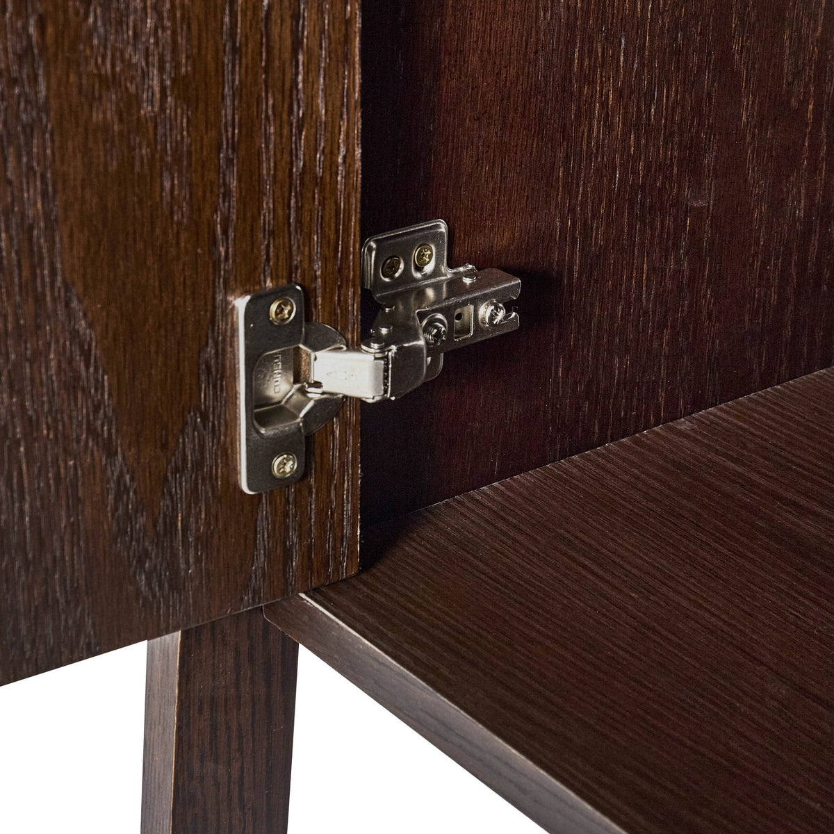 Dusklia - Heidi Oak Display Cabinet - Walnut