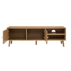 Dusklia - Heidi Oak Tv Unit for TVs up to 60 - Light Wood