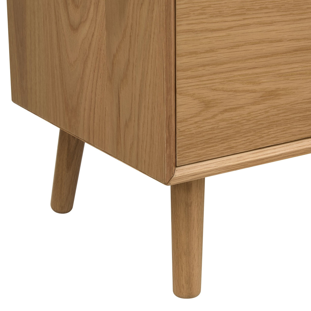 Dusklia - Heidi Oak Tv Unit for TVs up to 60 - Light Wood