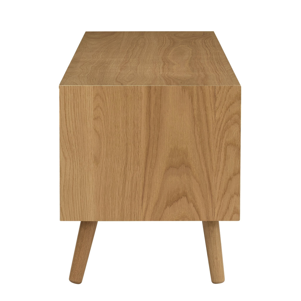 Dusklia - Heidi Oak Tv Unit for TVs up to 60 - Light Wood