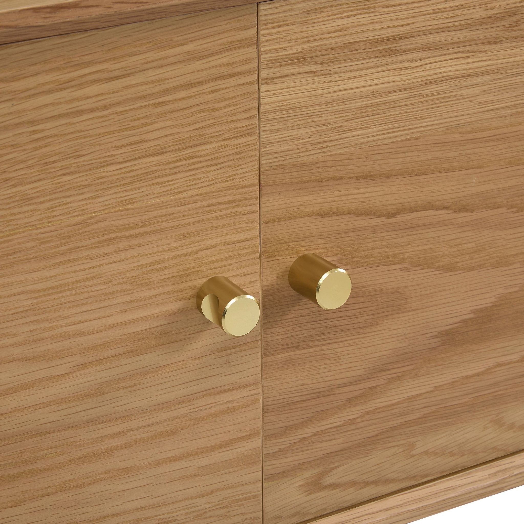 Dusklia - Heidi Oak Tv Unit for TVs up to 60 - Light Wood