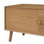 Dusklia - Heidi Oak Tv Unit for TVs up to 60 - Light Wood