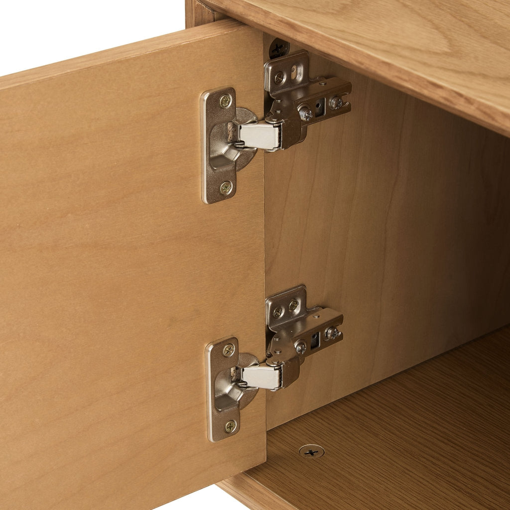 Dusklia - Heidi Oak Tv Unit for TVs up to 60 - Light Wood