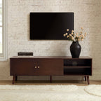 Dusklia - Heidi Oak TV Unit for TVs up to 60- Walnut